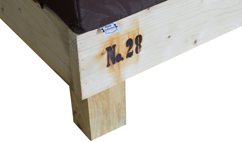 Sofa Palet Nature en Madera 80 x 200 x 38 cm