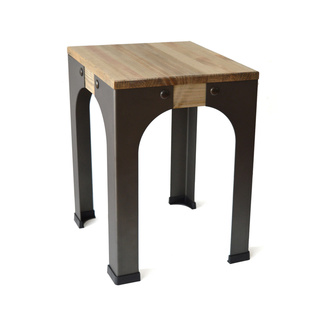 Taburete Bajo Bristol de Estilo Industrial Mod.083