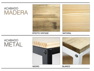 Recibidor iCub Vintage Industrial con Balda