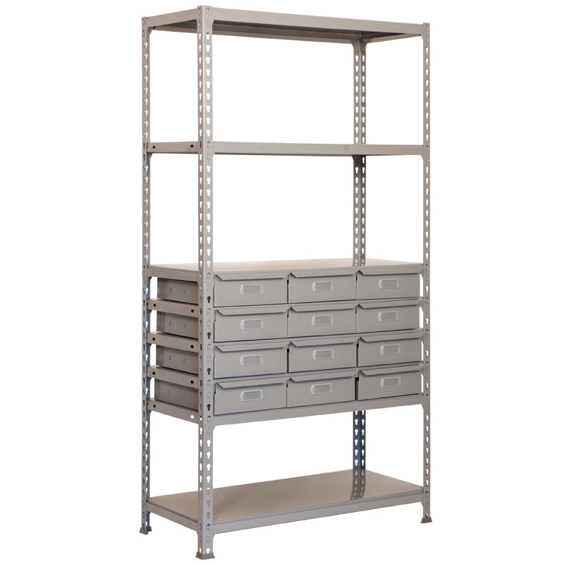 Estantería en Kit SimonBox Gris Oscuro 40 x 90 x 180 cm