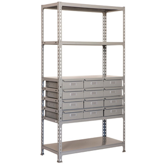 Estantería en Kit SimonBox Gris Oscuro 40 x 90 x 180 cm