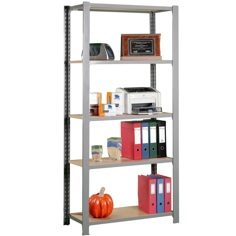 Estanteria Metálica Kit OffiClick Wood 5 Estantes   