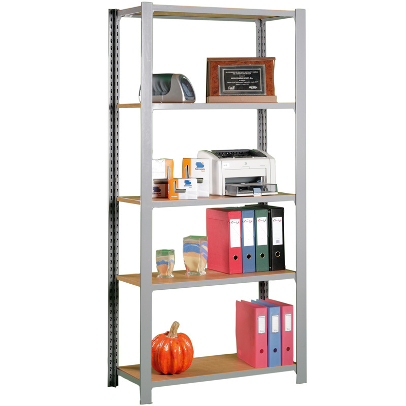 Estanteria Metálica Kit OffiClick Wood 5 Estantes   