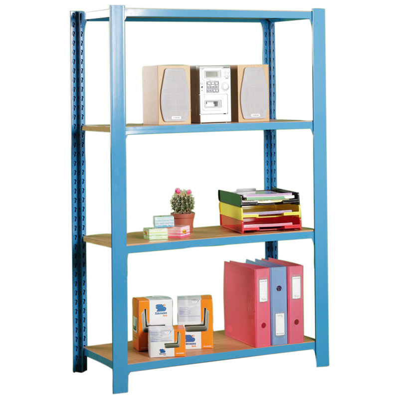 Estanteria Metálica Kit OffiClick Wood 4 Estantes 