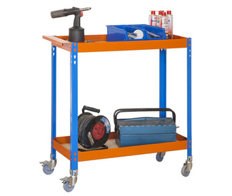 Mesa de Trabajo Metálica en Kit SimonWork Wagon 2 Estantes