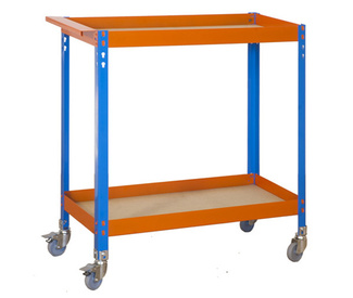 Mesa de Trabajo Metálica en Kit SimonWork Wagon 2 Estantes