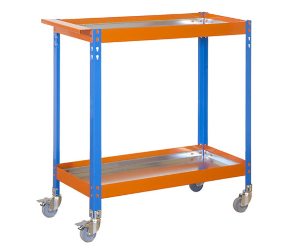 Mesa de Trabajo Metálica en Kit SimonWork Wagon 2 Estantes