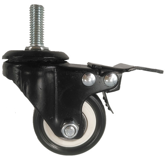 Rueda 50 mm de PVC Giratoria con Freno