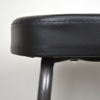 Taburete Bar Industrial Apilable Negro