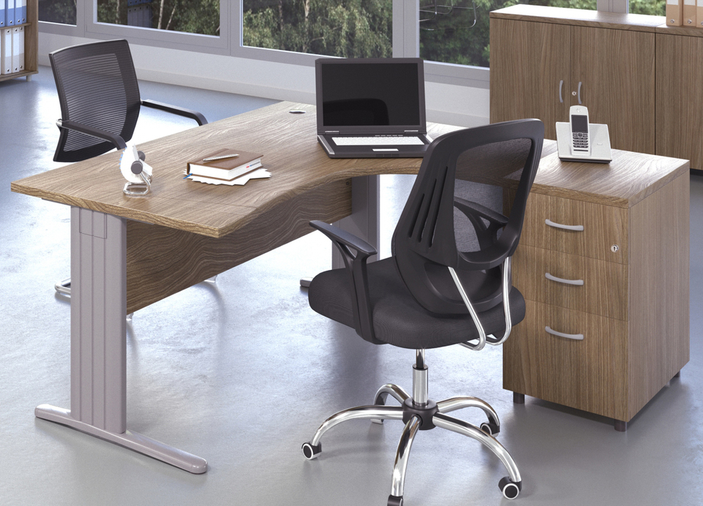 Mesa Oficina Melamina Serie Euro 3000