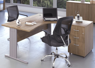 Mesa Oficina Melamina Serie Euro 3000