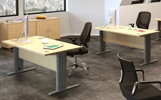 Mesa Oficina Melamina Serie Euro 3000