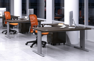 Mesa Oficina Recta Serie Euro 4000
