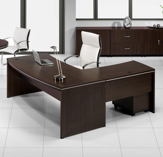 Mesa Despacho con Ala Doble Arco y Moldura