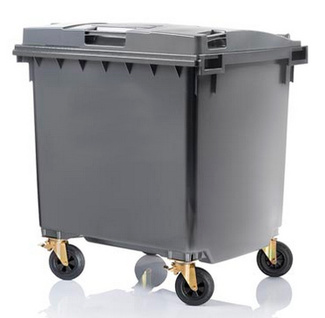 Contenedor de Residuos Tapa Plana 1100 Litros 