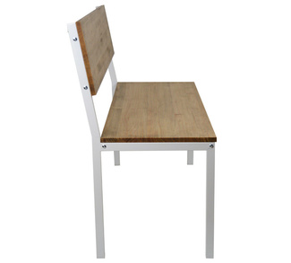 Banco Desmontable Sostenible de Madera iCub con Respaldo