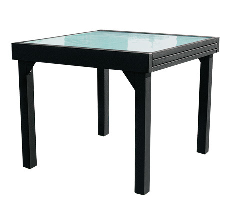 Mesa Cuadrada Extensible Torrevieja en Aluminio Ref.PI-520