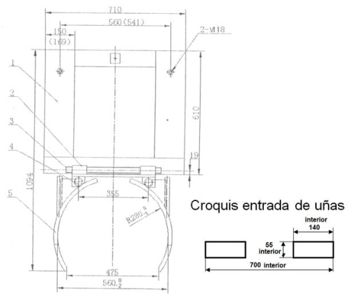 Implemento Bidón de Chapa Vertical 500kg Ref.3043