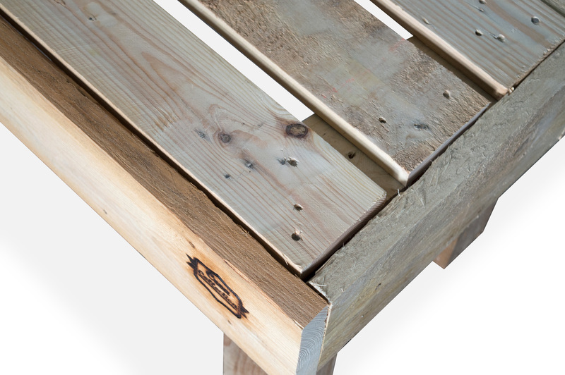 Banco Palet Madera de Pino 40 x 100 x 45 cm