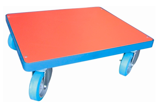 Carro Plataforma Ruedas de Goma Azul Ref.7050
