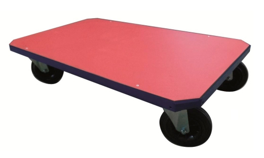Carro Plataforma con Ruedas de Goma