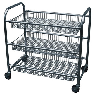 Mesa Rodante Tubo de Acero Cromado 3 Cestos Ref.6009