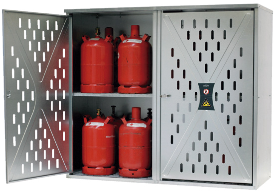 Caseta Botellas de Gases a Presión 
