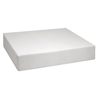 Cojín Panamá con Funda de Polipiel Blanco Roto 65 x 80 x 15 