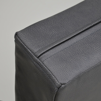 Cojín Panamá con Funda de Polipiel Gris Oscuro 45 x 80 x 15 