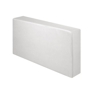 Cojín Panamá con Funda de Polipiel Blanco Roto 45 x 80 x 15 