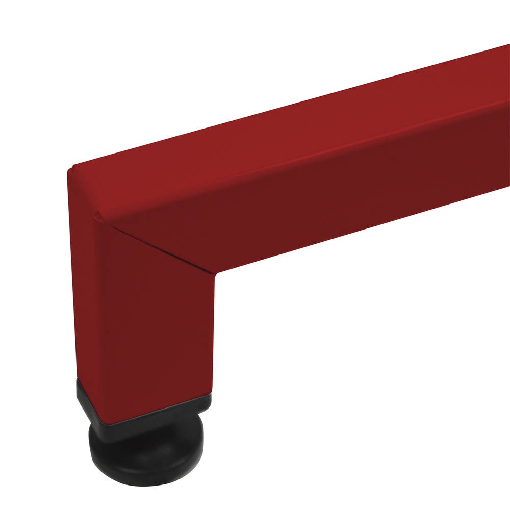 Mesa cocina Pie Central Rojo Tablero Redondo iCub