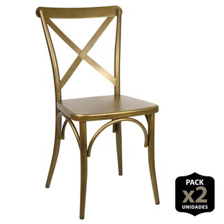 Pack2-Silla Industrial Respaldo Cruzado