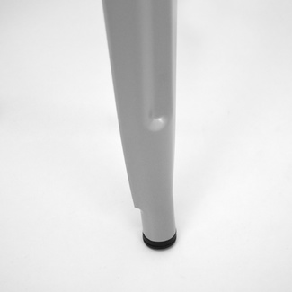 Pack4-Taburete Tudix Industrial con Respaldo Gris Plata