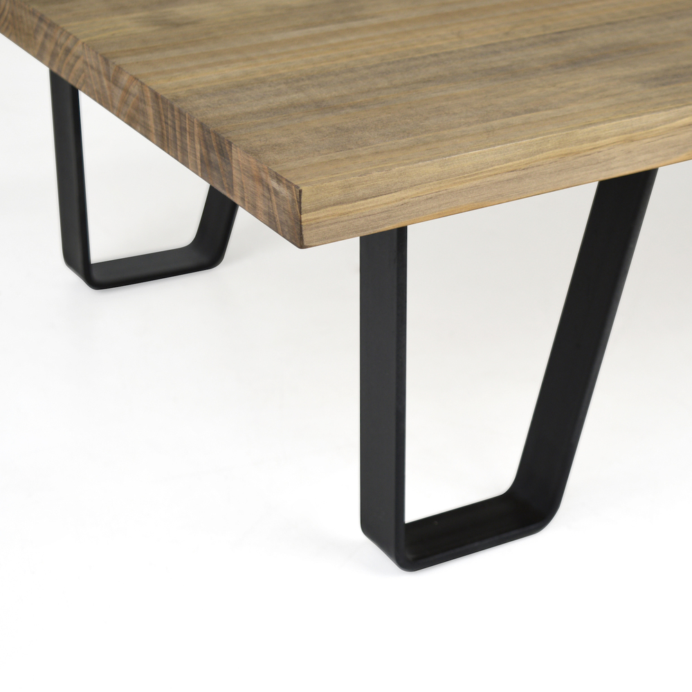 Mesa de Centro Industrial Ruedas de Fundición Big Wood