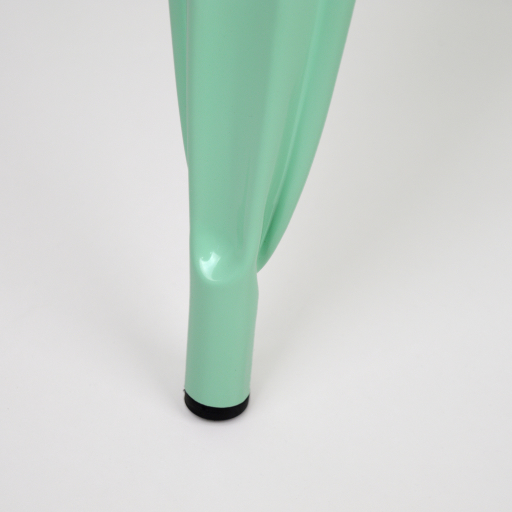 Silla Tudix Verde Menta Industrial Asiento de Madera