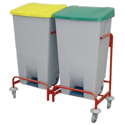 Carro Reciclaje 2 Cubos Ref.3017-2