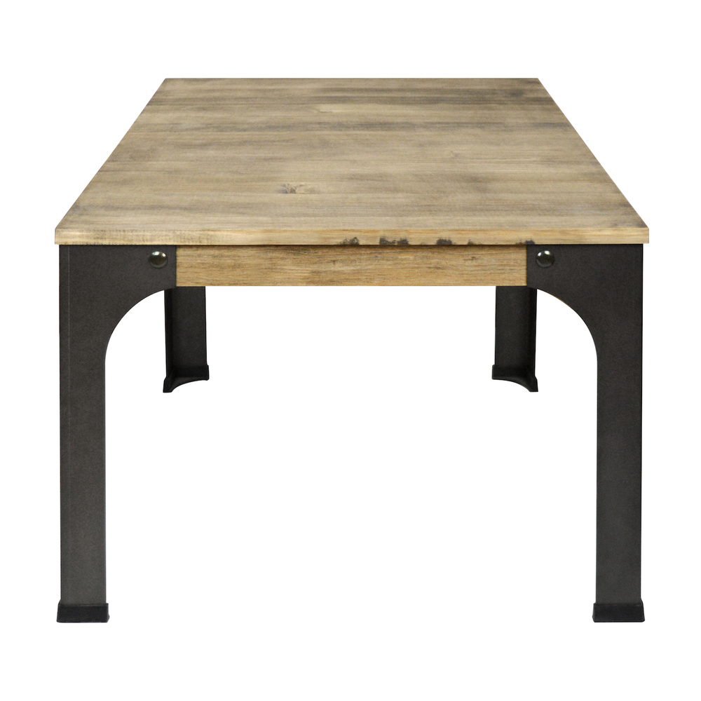 Mesa de Centro Vintage Bristol en Madera Maciza Cuadrada