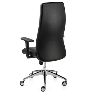 Silla Alta Dirección Piel Color Negro XL 