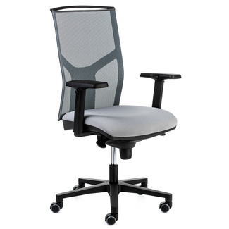 Silla Oficina Atika Pro Alta Negra Respaldo Malla 
