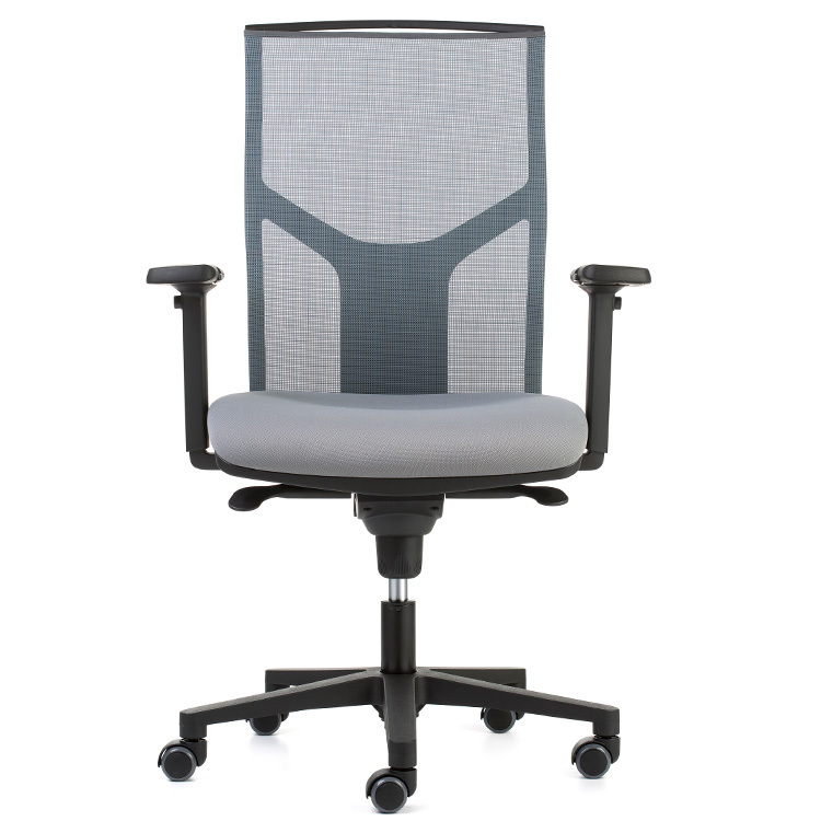 Silla Oficina Atika Pro Alta Negra Respaldo Malla 