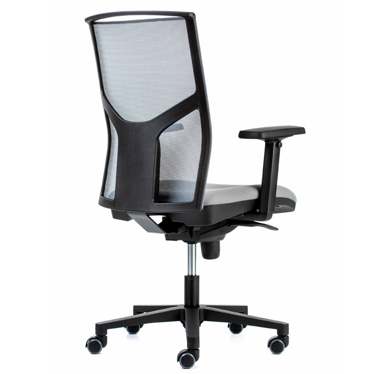 Silla Oficina Atika Pro Alta Negra Respaldo Malla 