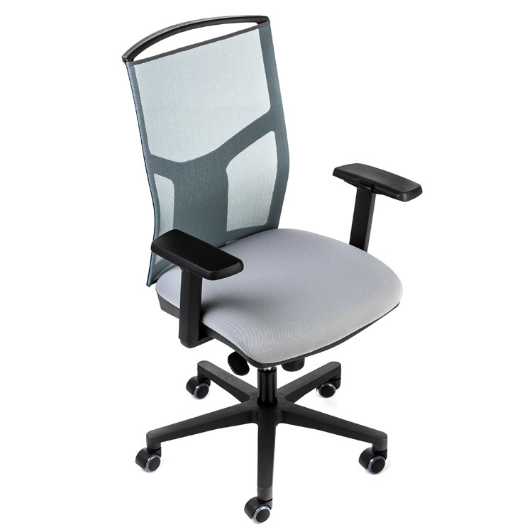Silla Oficina Atika Pro Alta Negra Respaldo Malla 