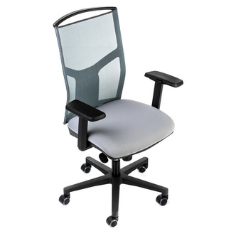 Silla Oficina Atika Pro Alta Negra Respaldo Malla 