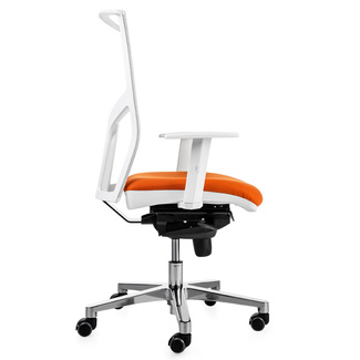 Silla de Oficina Atika Pro Blanca Alta Respaldo Malla 