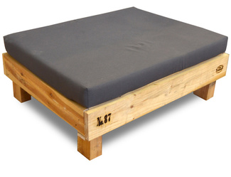 Pouf Palet para Sofá 80 x 100 x 38 Madera de Pino