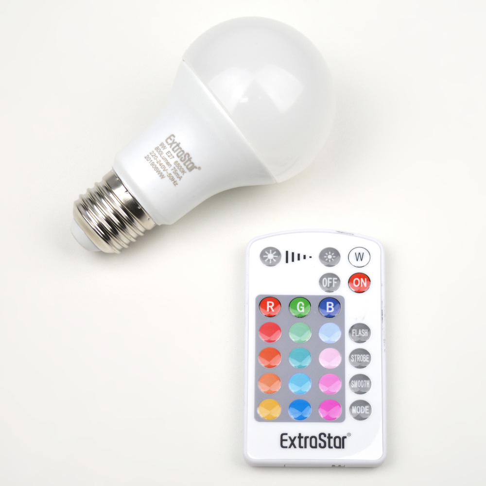Lámpara Techo Bidón con Bombilla Led Multicolor