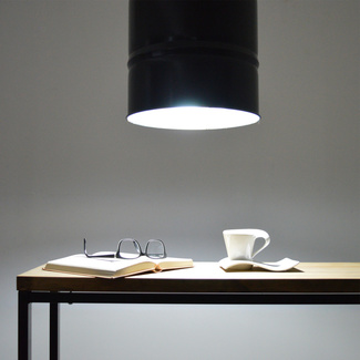 Lámpara Techo Bidón con Bombilla Led Multicolor