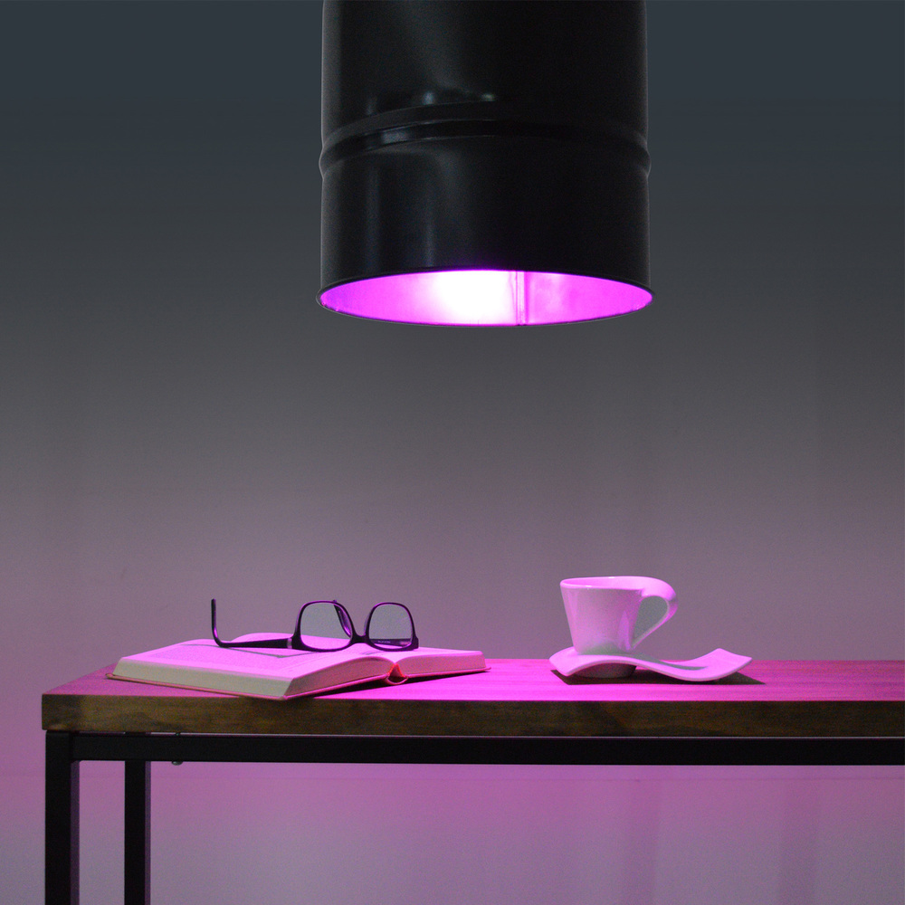 Lámpara Techo Bidón con Bombilla Led Multicolor
