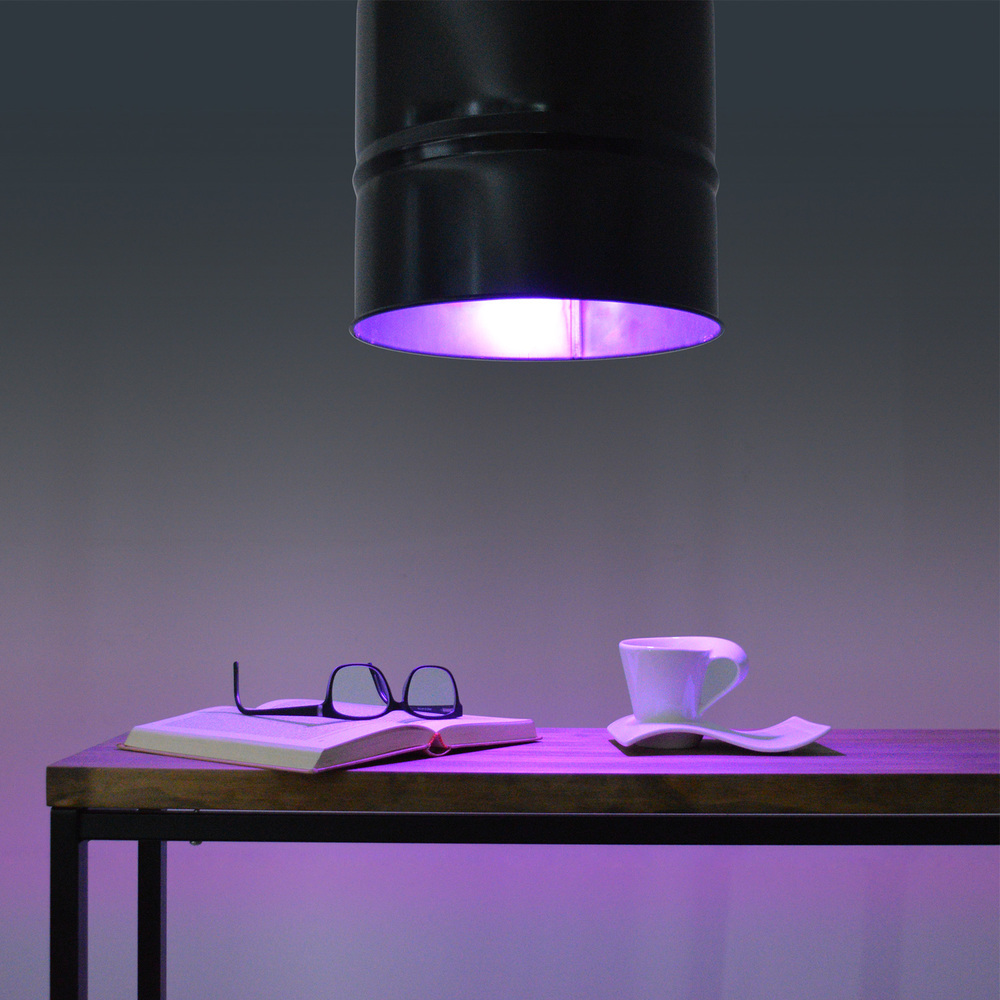 Lámpara Techo Bidón con Bombilla Led Multicolor
