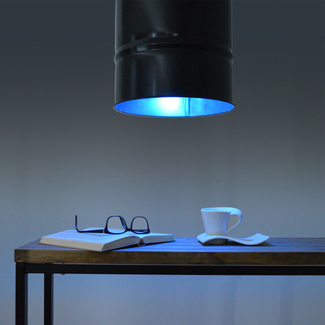 Lámpara Techo Bidón con Bombilla Led Multicolor